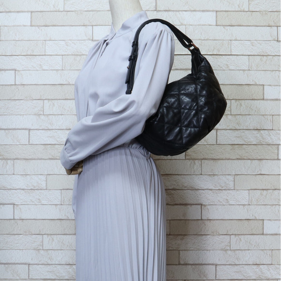 Chanel Black Handbag Semi-Shoulder Leather - Picture 1 of 7